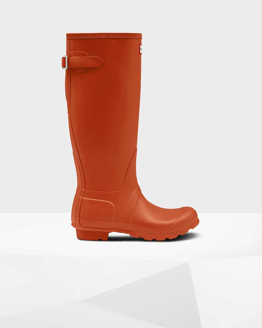 Womens Hunter Original Tall Back Adjustable Rain Boots Red | ANEKWS-798